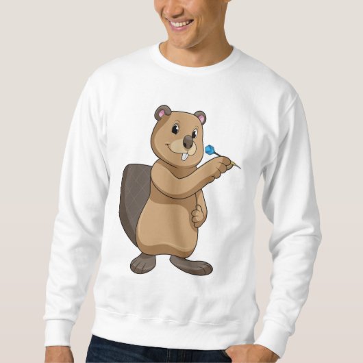 Sweatshirt Castor aux fléchettes avec fléchette (Devant)