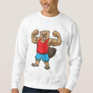 Sweatshirt Castor en Bodybuilder avec gros bras
