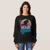 Sweatshirt Castor Rétro (Devant entier)