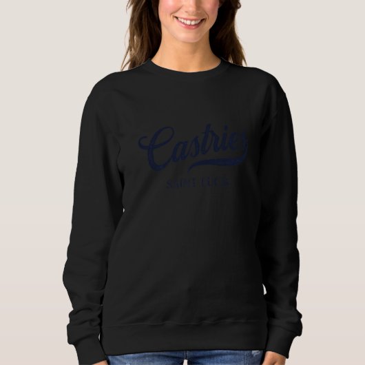 Sweatshirt Castries Vintages de Sainte-Lucie (Devant)