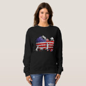 Sweatshirt Cat 4th of July (Devant entier)