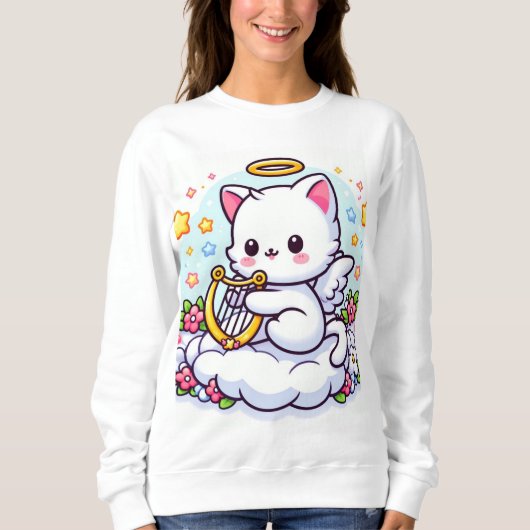 Sweatshirt Cat Angel (Devant)