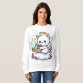 Sweatshirt Cat Angel (Devant entier)