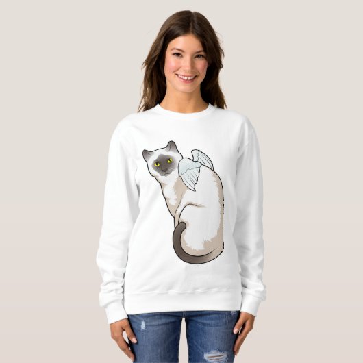 Sweatshirt Cat Angel (Devant entier)