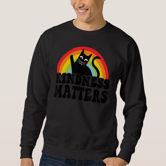 Sweatshirt Cat Anti-Amputation Arc-En-Ciel, La Douceur, Ça A (Devant)