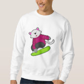 Sweatshirt Cat as Snowboarder (Devant)
