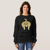 Sweatshirt Cat Ball I m Nut About You Happy Valentine Anniver (Devant entier)