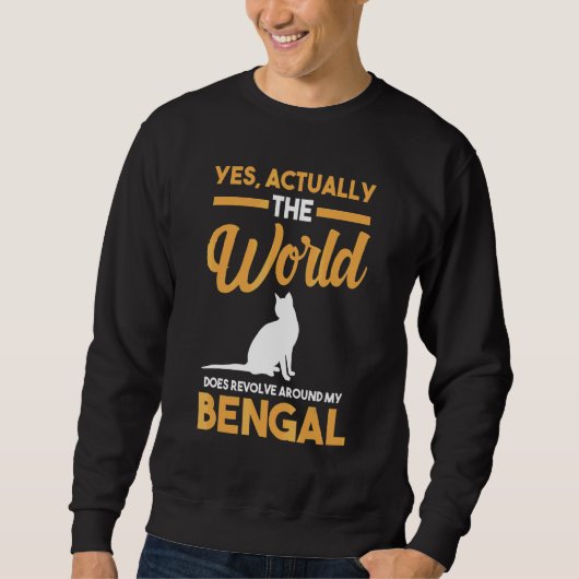 Sweatshirt Cat Bengale (Devant)