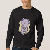 Sweatshirt Cat Broken Sad Cat Broken (Devant)