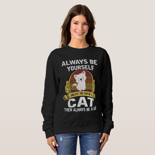 Sweatshirt Cat  Cat Cat Cat (Devant entier)