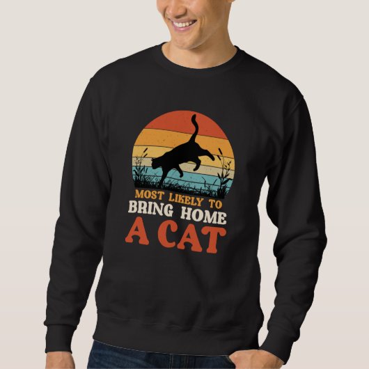 Sweatshirt cat cat kittens hangover (Devant)