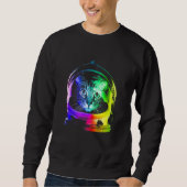 Sweatshirt Cat Chat Astronaut Essential (Devant)