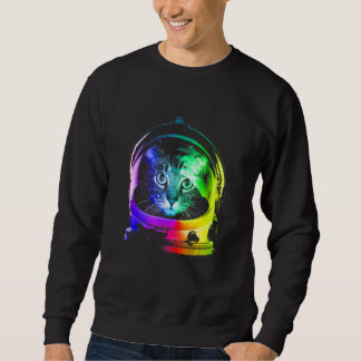 Sweatshirt Cat Chat Astronaut Essential