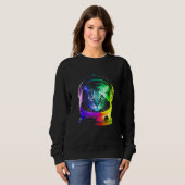 Sweatshirt Cat Chat Astronaut Essential (Devant entier)
