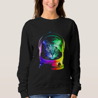 Sweatshirt Cat Chat Astronaut Essential