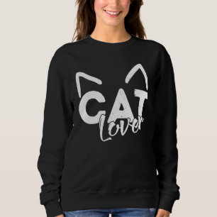 Sweatshirt Cat Crazy Cat Lady Humour Kitten Head Art