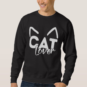 Sweatshirt Cat Crazy Cat Lady Humour Kitten Head Art