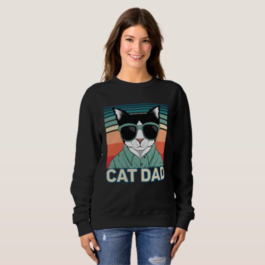 Sweatshirt Cat Dad (Devant entier)