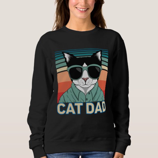 Sweatshirt Cat Dad (Devant)