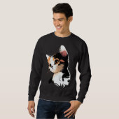 Sweatshirt Cat Face  Cat  1 (Devant entier)