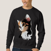 Sweatshirt Cat Face  Cat  1 (Devant)