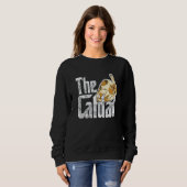 Sweatshirt Cat Father The Catfather Crazy Cat Dad Papa (Devant entier)