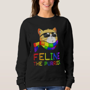 Sweatshirt Cat Feline Le Gay pride Purride Lgbt