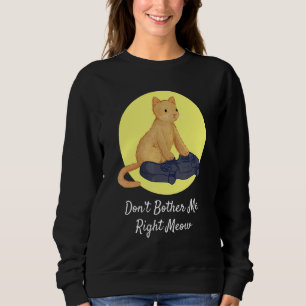 Sweatshirt Cat Gaming Video Gamer ne me gêne pas juste Meow