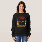 Sweatshirt Cat Grandpa (Devant entier)
