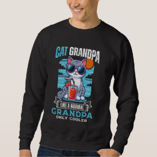 Sweatshirt Cat Grandpa Glacière Amoureux des chats Grandpa Ca