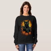 Sweatshirt Cat Horror Cute Halloween for Cat Kitty (Devant entier)