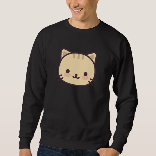 Sweatshirt Cat Kawaii (Devant)