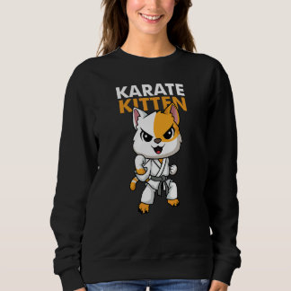 Sweatshirt Cat Kitten Karate