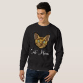 Sweatshirt Cat Mum Love r Cute Bengal Kitten (Devant entier)