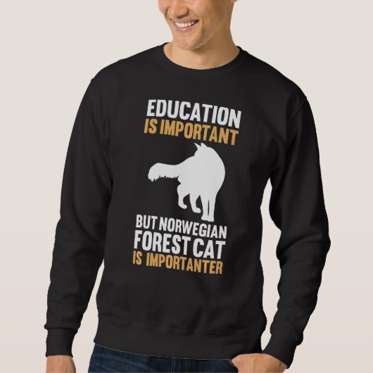 Sweatshirt Cat Norwegian Forest (Devant)