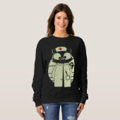 Sweatshirt Cat Nurse Cat Caregiver Disguise (Devant entier)