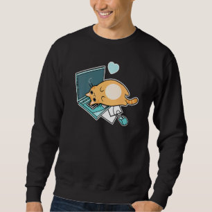 Sweatshirt Cat pour ordinateur portable Ca Cute