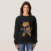 Sweatshirt Cat Referee Football Hat  Loves Pet  Mens Kids (Devant entier)