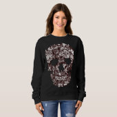 Sweatshirt Cat Skull T-Shirt Kitty Skeleton Halloween Costume (Devant entier)