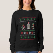 Sweatshirt Cat Ugly Christmas (Devant)