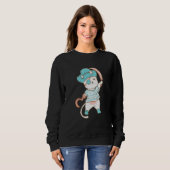 Sweatshirt Cat Wearing Pirate Halloween Party Costume Pirates (Devant entier)