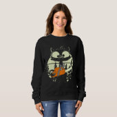 Sweatshirt Cat With Chainsaw Cute Lumberjack Forester Cat (Devant entier)