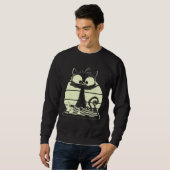 Sweatshirt Cat With Chessboard Cat Playing Chess Chess Player (Devant entier)