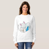 Sweatshirt Cat with Milk (Devant entier)