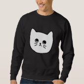 Sweatshirt Cat   Women Men Teens Minimal Style Pattern (Devant)