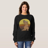 Sweatshirt cat yoga peace (Devant entier)