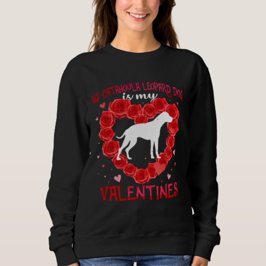 Sweatshirt Catahoula Leopard Dog Animal Hearts Day Mastiff Is (Devant)