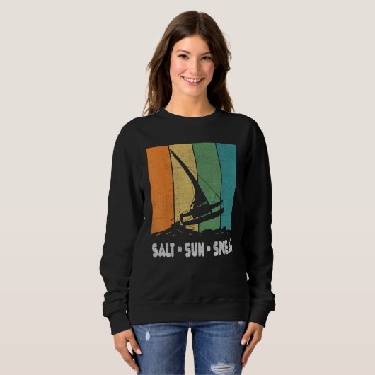 Sweatshirt Catamaran Boat Sailing 2 (Devant entier)