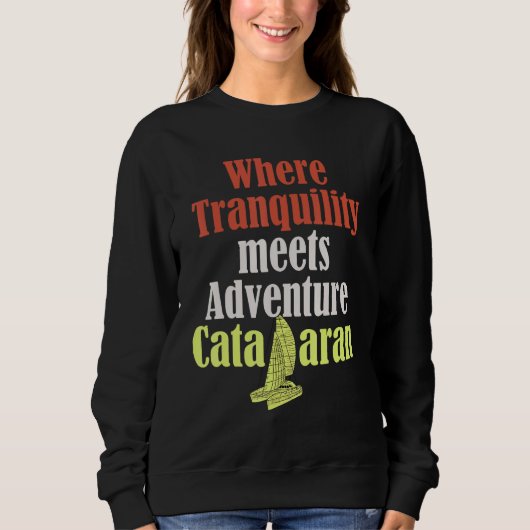 Sweatshirt Catamaran Boat Sailing 7 (Devant)