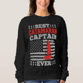 Sweatshirt Catamaran Sailing Captain Sailor Best Catamaran Ca (Devant)